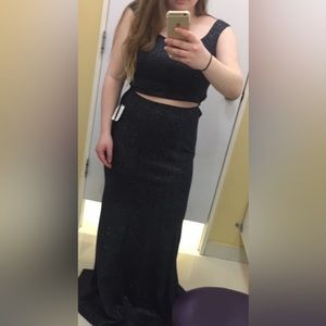 Navy Blue Prom Dress